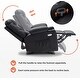 preview thumbnail 8 of 23, MCombo Manual Glider Rocker Recliner Chair with USB Ports, Faux Leather 8002