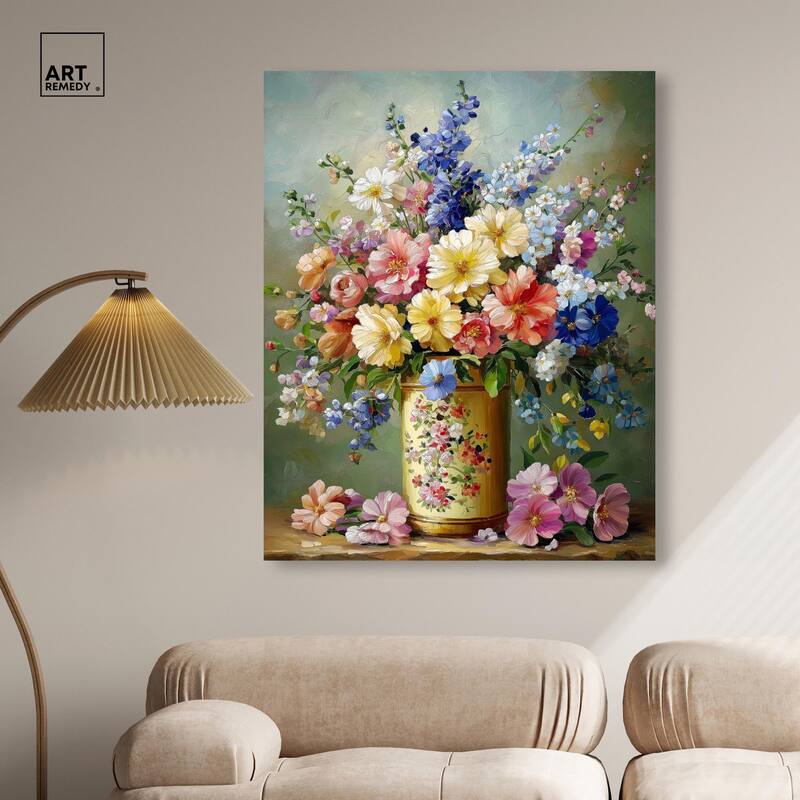 Chromatic Corolla Canvas by Art Remedy, Gallery Wrapped