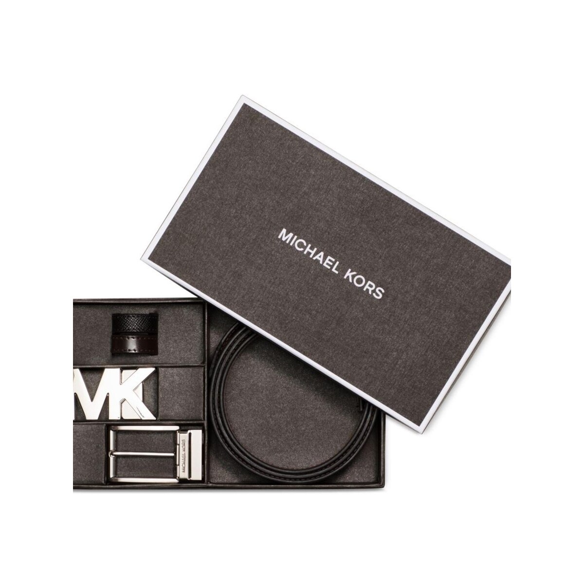 michael kors mens belt white