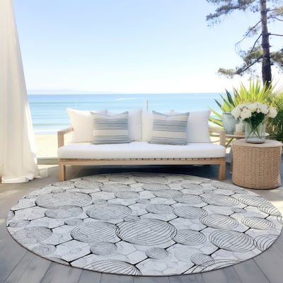 Machine Washable Indoor/ Outdoor Chantille Modern Decor Rug