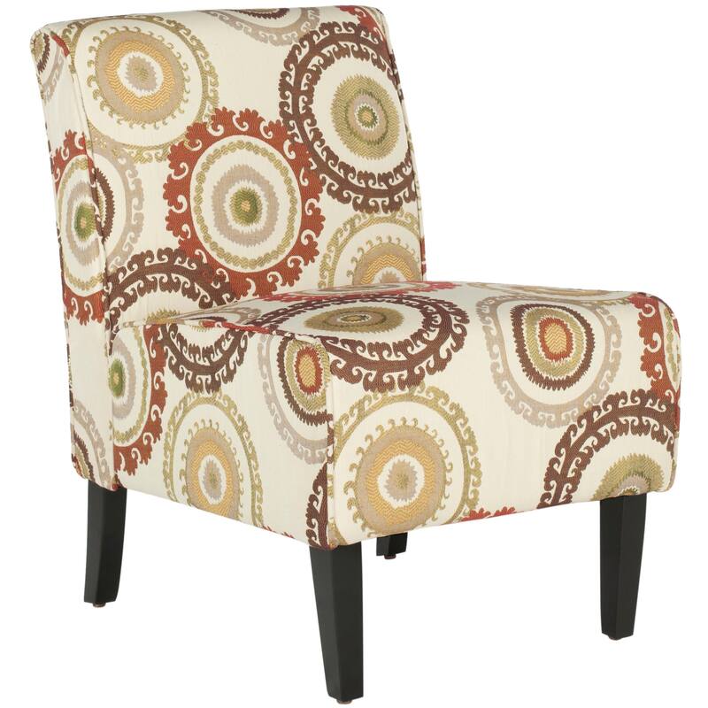 SAFAVIEH Takisha Ivory Armless Club Chair - 22.4" x 30.3" x 32.6" - 22Wx30Dx33H