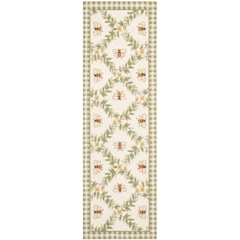 SAFAVIEH Handmade Chelsea Aubree French Country Trellis Wool Rug