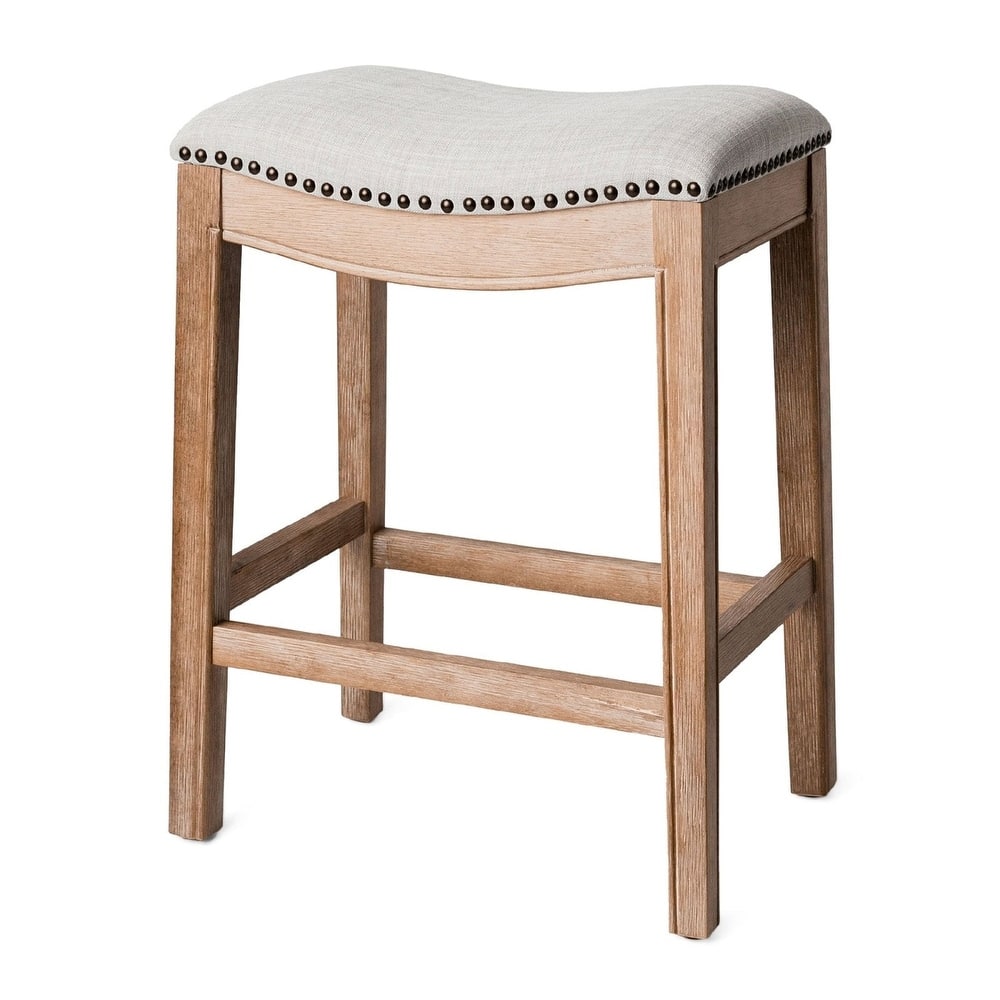 Maven Lane 26" Adrien Saddle Kitchen Counter Height Stool