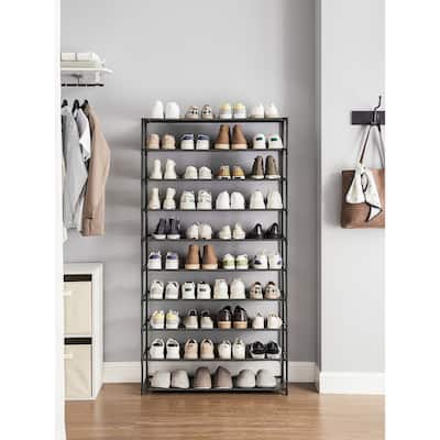 Shoe Bench, 3-Tier Shoe Rack For Entryway, Storage Organizer With Foam