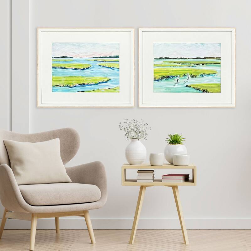 Paragon Dusky Marsh Framed Art - Set of 2 - 2-piece Set