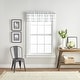 preview thumbnail 3 of 7, Curtainworks Farmhouse Buffalo Check 3-piece Kitchen Curtain Tier and Valance Set - 1-Valance And 2-36" Tiers