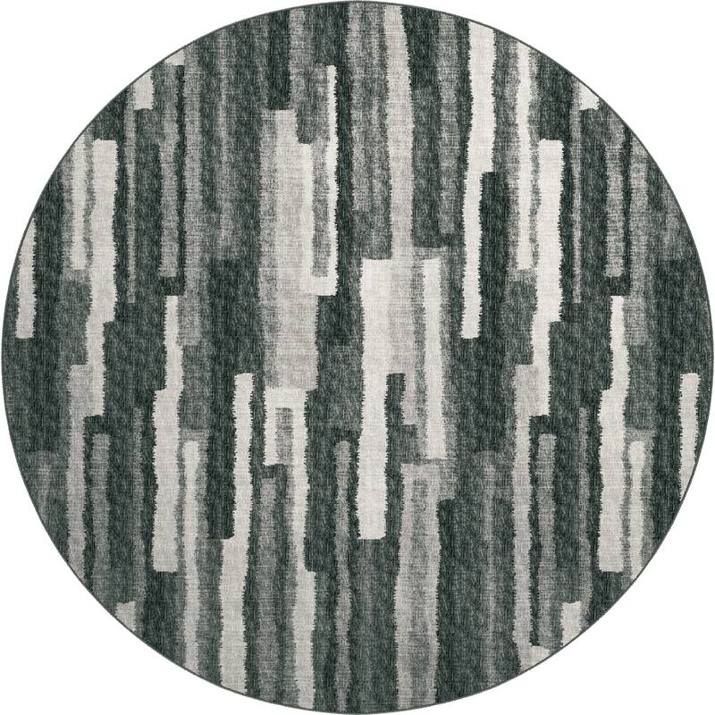 Indoor/ Outdoor Addison Bravado Abstract Striped Washable Area Rug