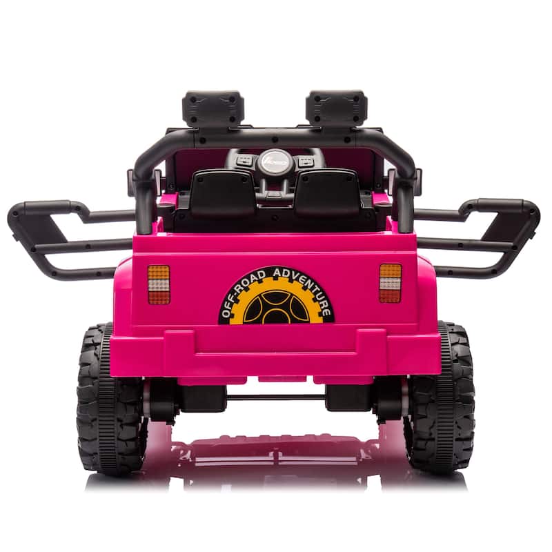 12V Ride-On Car for Kids with Remote Control, Four-Wheel Suspension, Music, Bluetooth, and MP3 for Ages 2-4