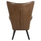 preview thumbnail 73 of 92, Upholstered Wingback Armchair Leisure Accent Chair, Single - 40.55" H x 28.34" W x 33.1" D