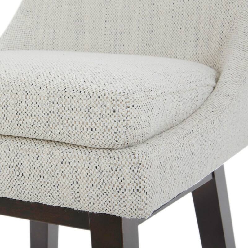 Spruce & Spring Luca Counter Height Swivel Barstool with Solid Wood Legs