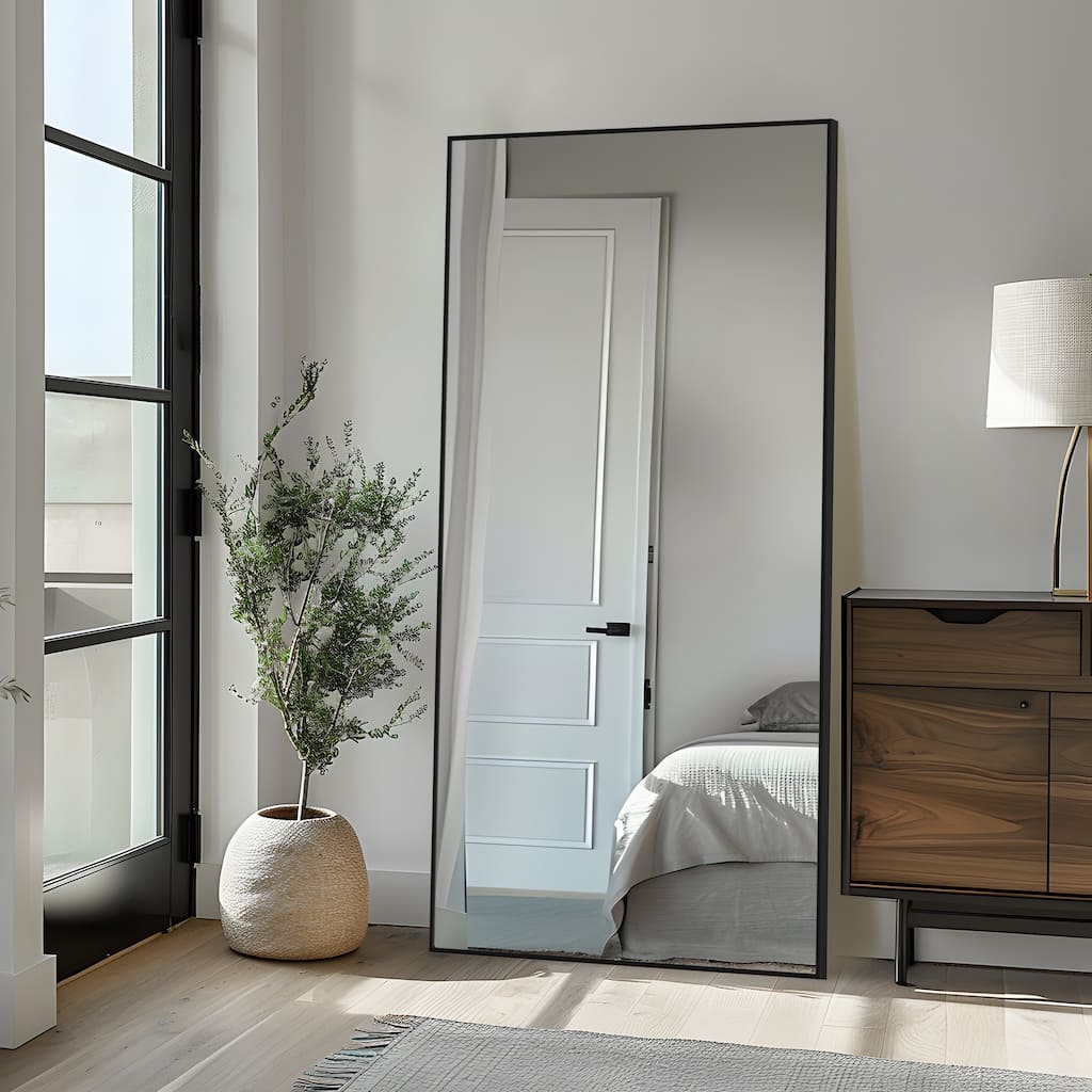 Modern Oversized Aluminum Alloy Full-Length Floor Mirror - 71*39