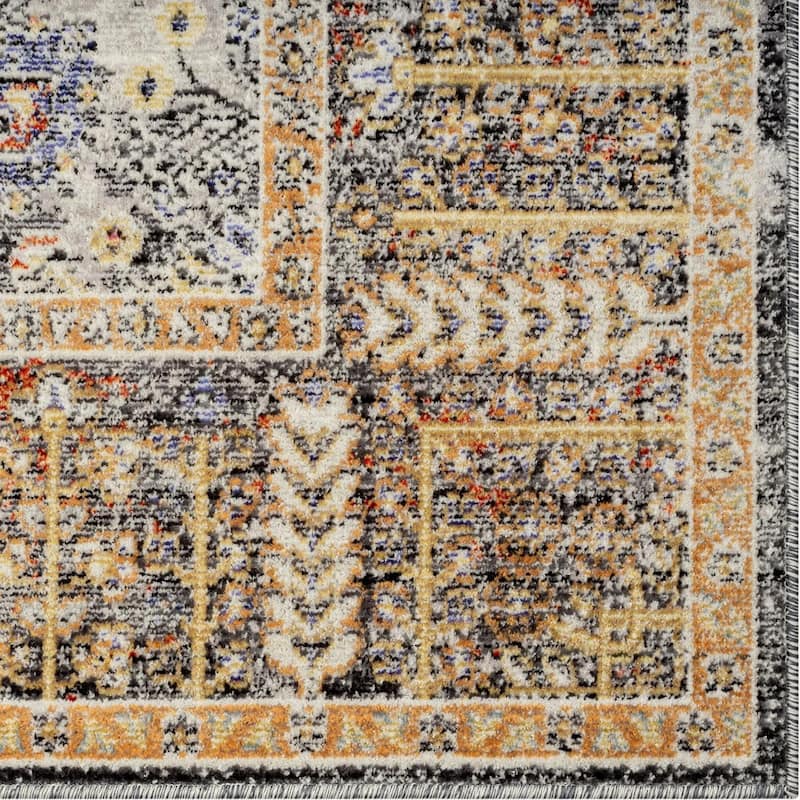 Luxe Weavers Bohemian Distressed Oriental Floral Area Rug