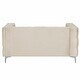 preview thumbnail 19 of 20, Modern Loveseat with Deep Dutch Velvet, Iron Legs