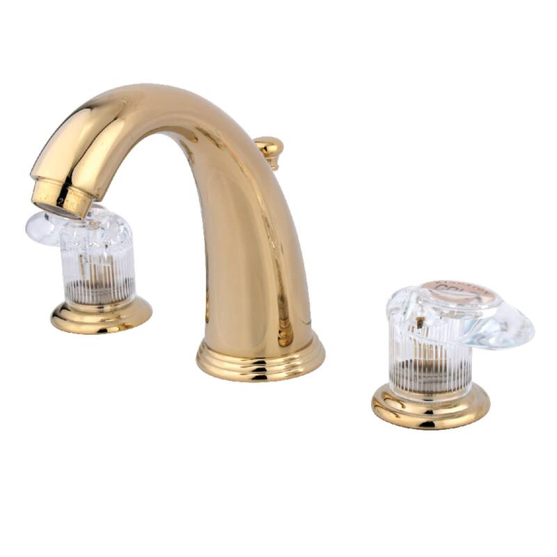 Kingston Brass Vintage Widespread Bathroom Faucet with Pop-Up Drain - Polished Brass