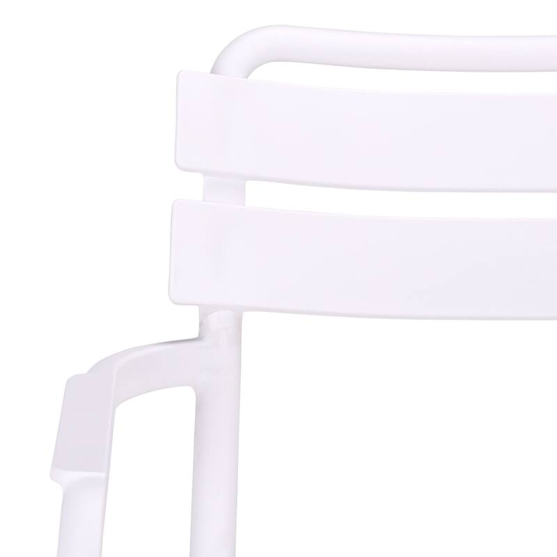 SAFAVIEH Outdoor Living Sarah Stacking Dining Armchair (Set of 2) - 21"W x 23"D x 32"H