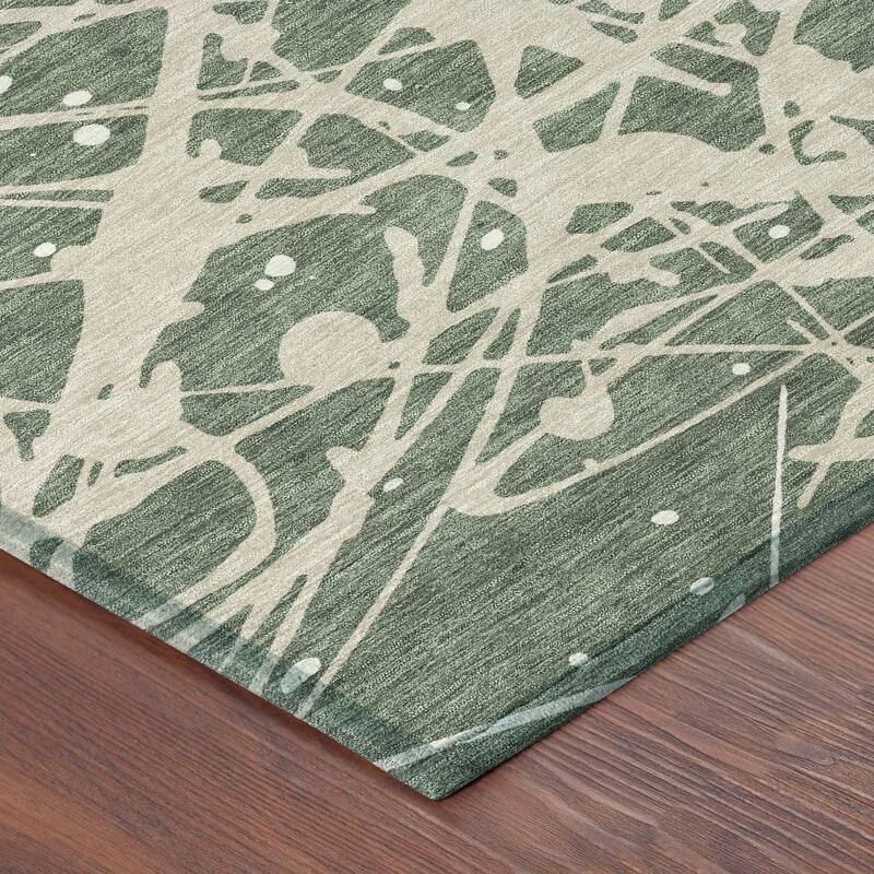 Machine Washable Indoor/ Outdoor Modern Campo Chantille Rug