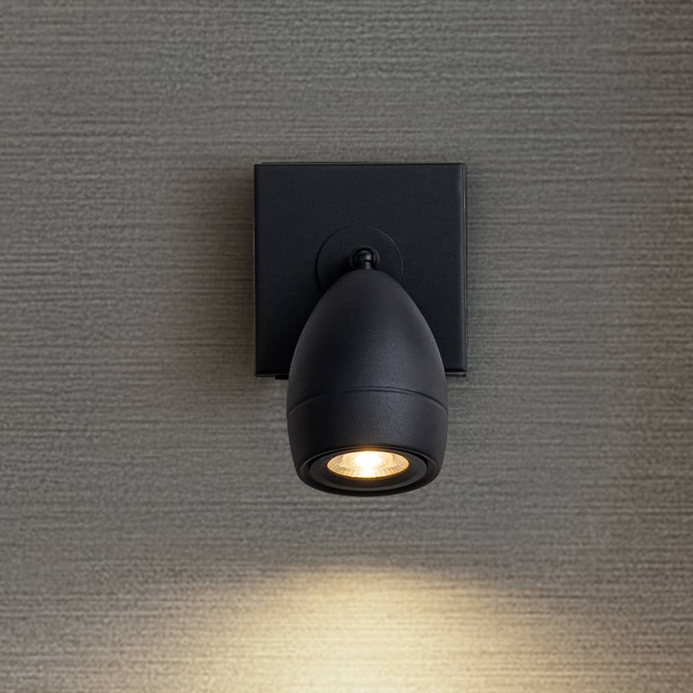 Modern Black Cordless USB-C Rechargeable LED Spotlight with Touch Remote Control Adjustable and Stepless Dimmable Accent Light