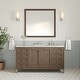 preview thumbnail 16 of 51, James Martin Vanities Chicago 60" Single Vanity, Whitewashed Walnut