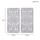 preview thumbnail 25 of 55, Madison Park Botanical Panel Distressed Carved Wood Wall Decor (Set of 2)