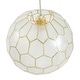 preview thumbnail 14 of 56, Capiz Honeycomb Globe Pendant Light