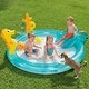 preview thumbnail 2 of 8, Gymax Inflatable Play Center w/Slide Seahorse-shaped Sprinkle for - Multi-colored