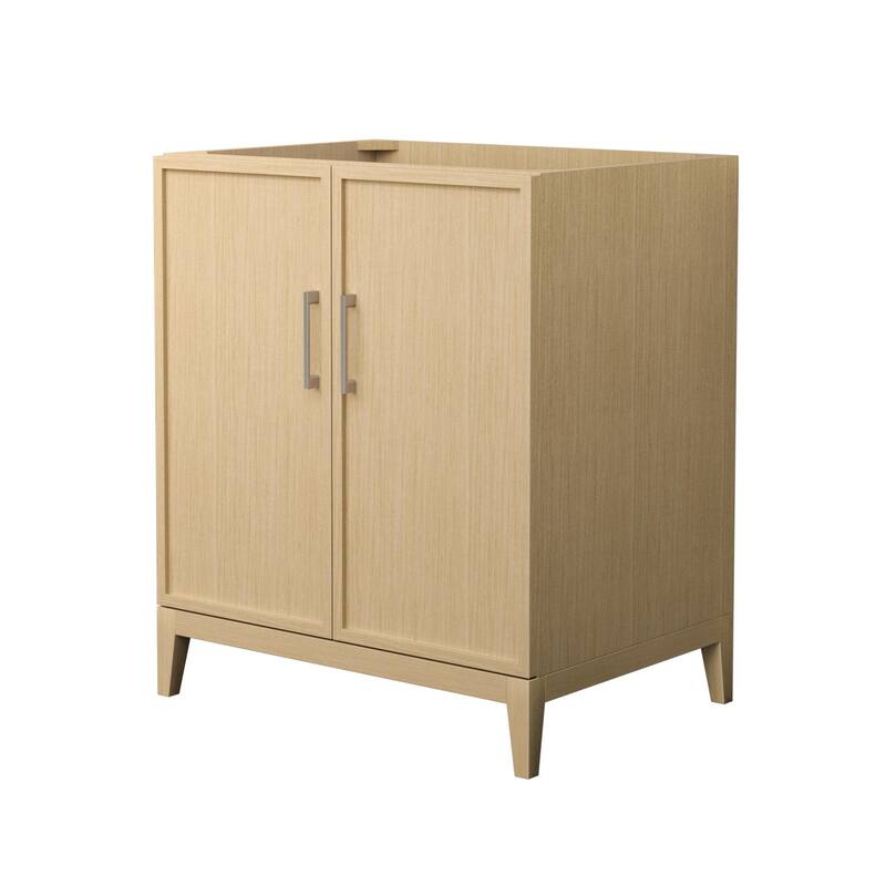 Wyndham Collection WCH717130S-CX-MXX Elan 29" Single Free Standing - White Oak / Brushed Nickel Hardware