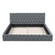 preview thumbnail 3 of 22, Queen Velvet Bed with Durable Frame and Easy Assembly