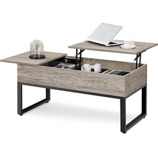 Coffee Table Lift Top Storage Desk Laptop Workstation Dining TV Tray Rectangle 