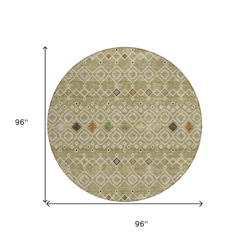HomeRoots Geometric Modern Rectangle Outdoor Rug