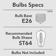 preview thumbnail 29 of 36, Hunter Hartland Bathroom Vanity Wall Light, Damp Rated - Transitional, Rustic, Contemporary - Clear Seeded Glass