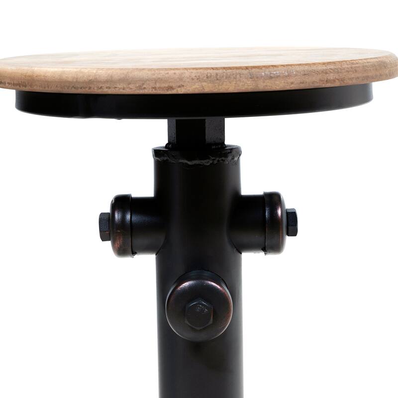 Cess Contemporary Black Metal Barstools by Furniture of America (Set of 2)