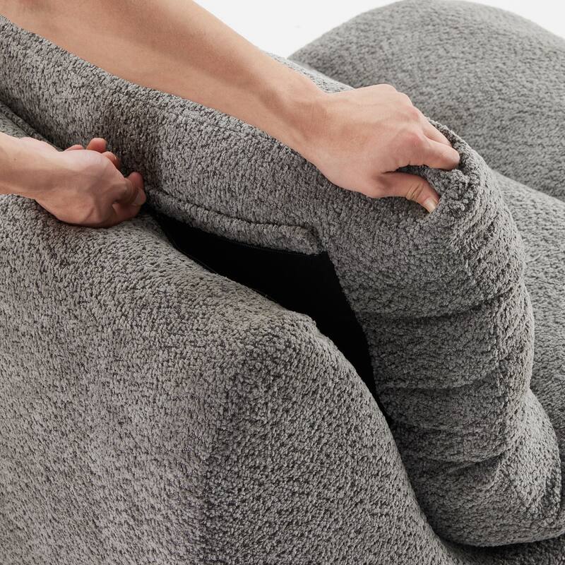 Upholstered Accent Sofa, Modern Armchair with Soft Cushioned Seat, Stylish Sofa for Living Room, Bedroom, or Office