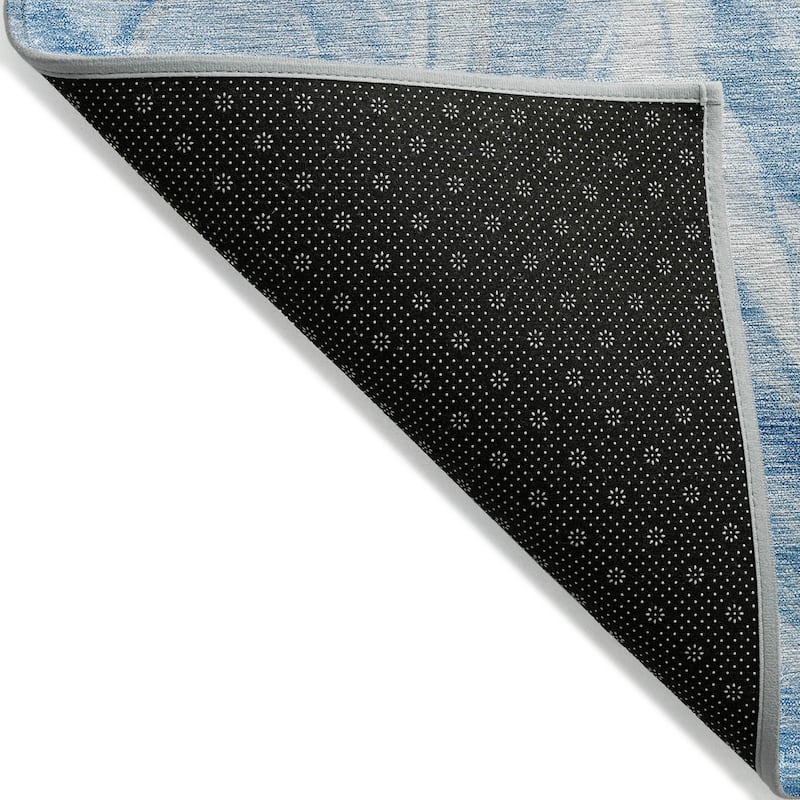 Machine Washable Indoor/ Outdoor Chantille Moden Waves Rug