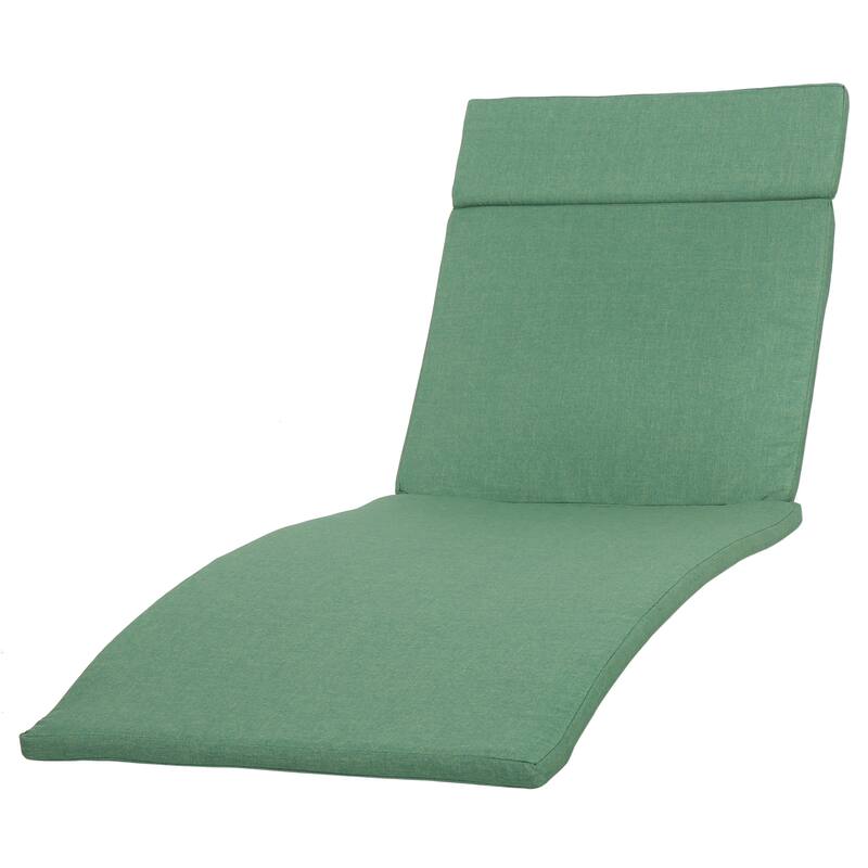 Salem Outdoor Chaise Lounge Cushion by Christopher Knight Home - Jungle Green