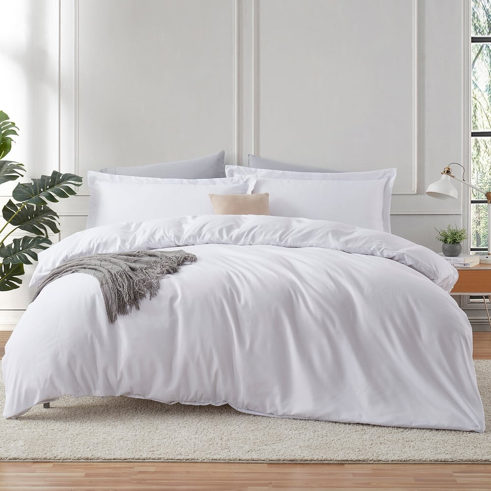 Empyrean Duvet Cover With Fitted Sheet Soft Double Brushed Bedding Set