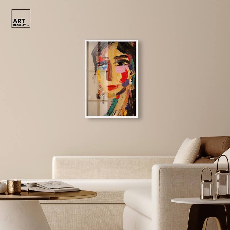 Colorful Expression II Shadowbox by Art Remedy