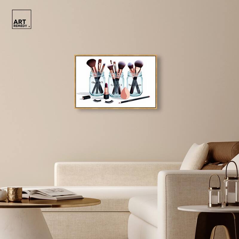 Glamour Glassware Canvas by Art Remedy