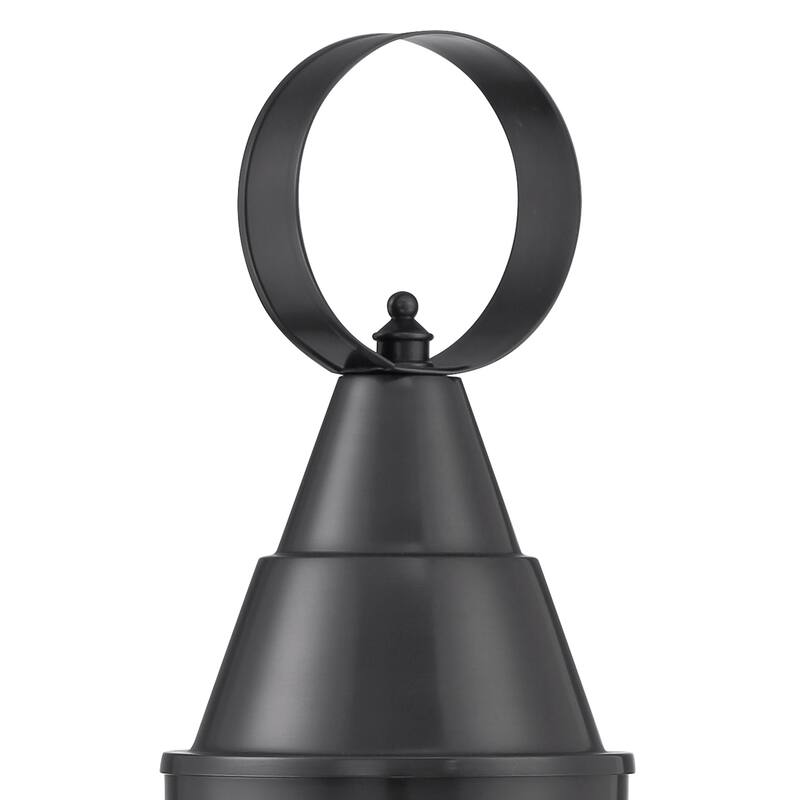 Elk Home Classic Onion Outdoor Post Light - Gun Metal with Clear Glass