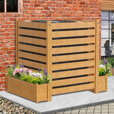 Privacy Screen for Outside, Planter Box, Perfect to Enclose Trash Cans