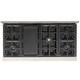preview thumbnail 8 of 63, Professional 48 in. 6.7 cu. ft. Double Oven Natural Gas Range with 25K Power Burner, Convection Oven in Stainless Steel