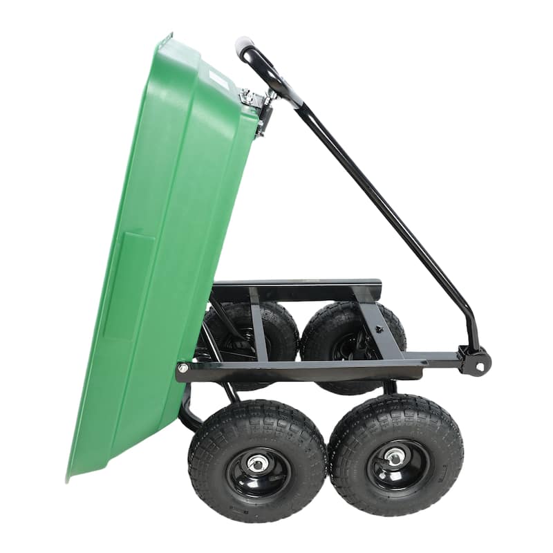 Folding car Poly Garden dump truck with steel frame