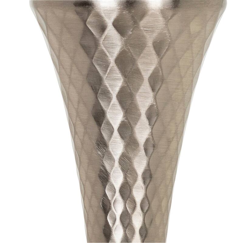 Artistic Weavers Liling Traditional Nickel Table Lamp Set (Set of 2) - 24"H x 12"W x 12"D