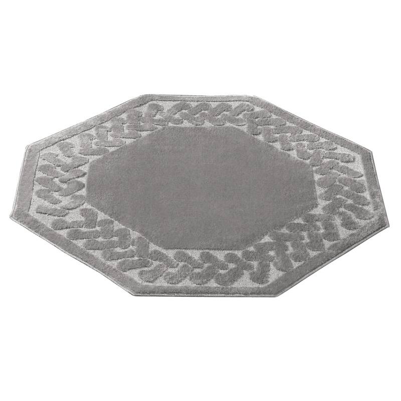 Herringbone Trim Skid-Resistant Backing Accent Rugs
