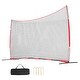 preview thumbnail 1 of 12, Barricade Backstop Net, Ball Sports Barrier Netting, Portable Practice Equipment with Carry Bag, Protection Screen 20x10 ft