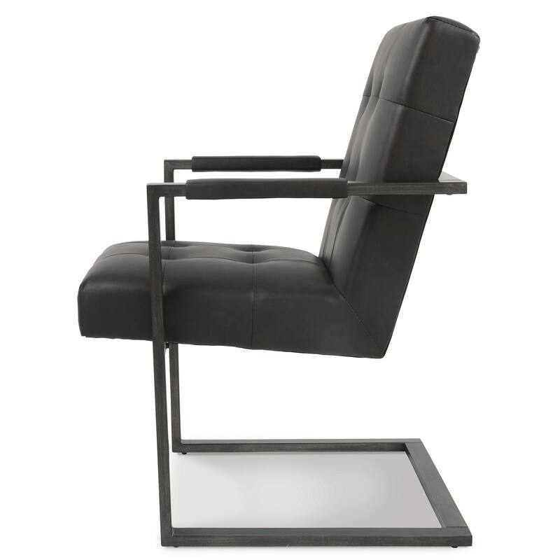 Signature Design by Ashley Starmore Brown/Black Home Office Desk with Chair