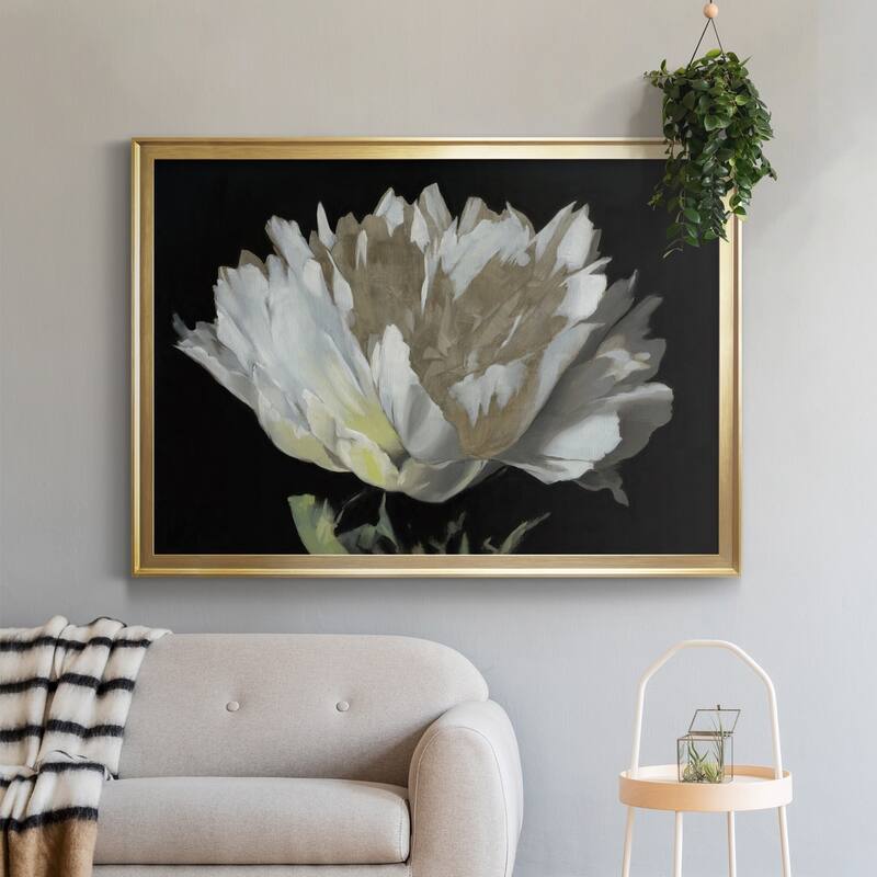 WHITE PEONY Premium Framed Canvas - Ready to Hang
