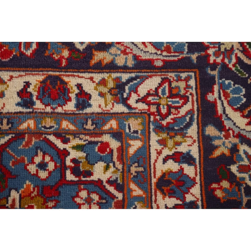 Traditional Najafabad Persian Vintage Rug Handmade Wool Carpet - 9'10"x 13'5"
