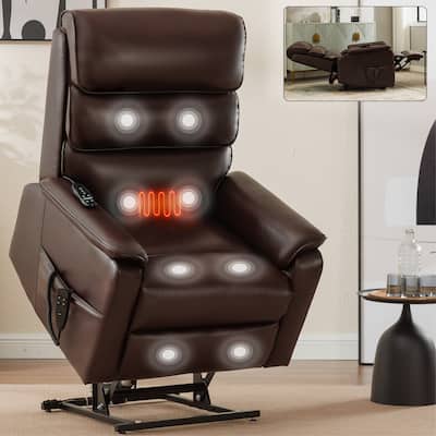 Power Lift Recliner Chair with Power-Remote, Brown