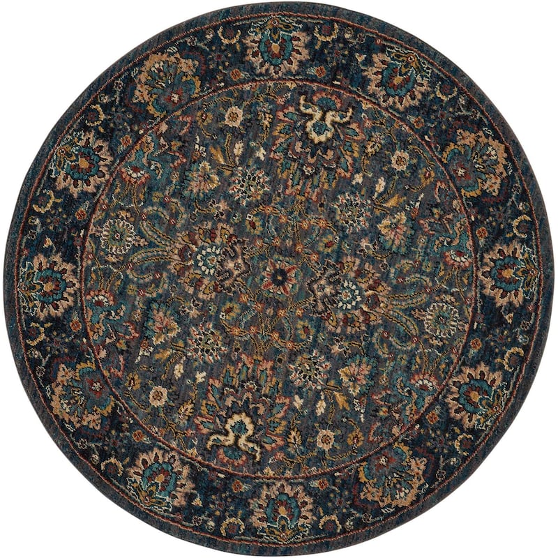 Nourison 2020 Area Rug - 5' Round - Grey - Runner/Round