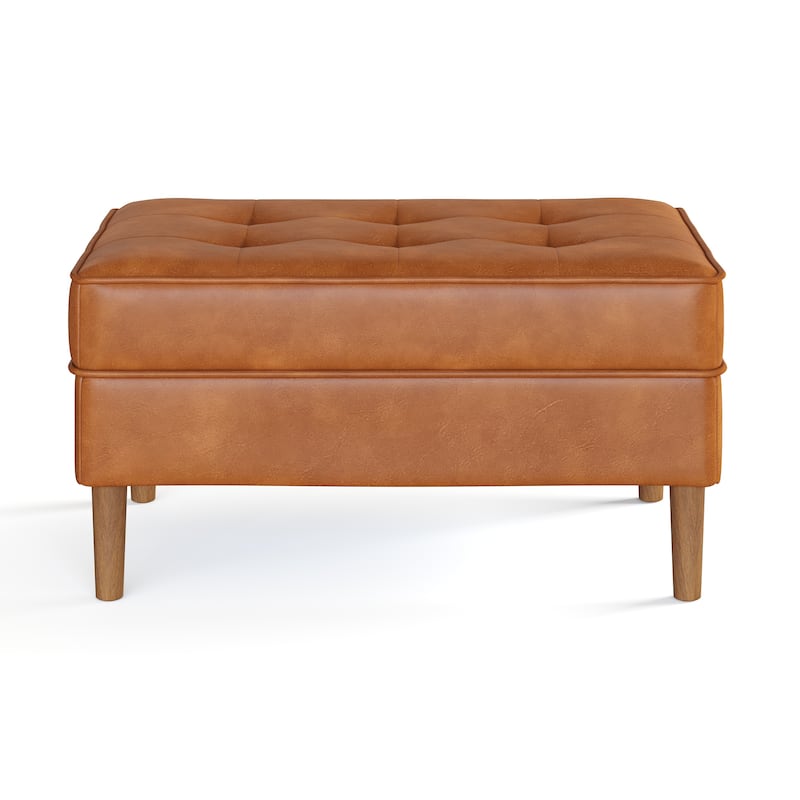 Bloomfield Vegan Leather Rectangular Ottoman